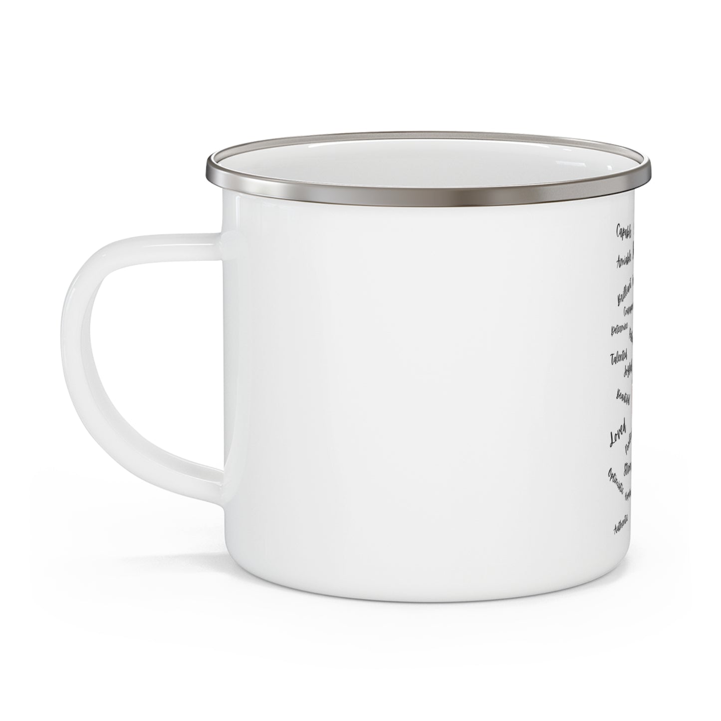 I AM Enamel Camping Mug