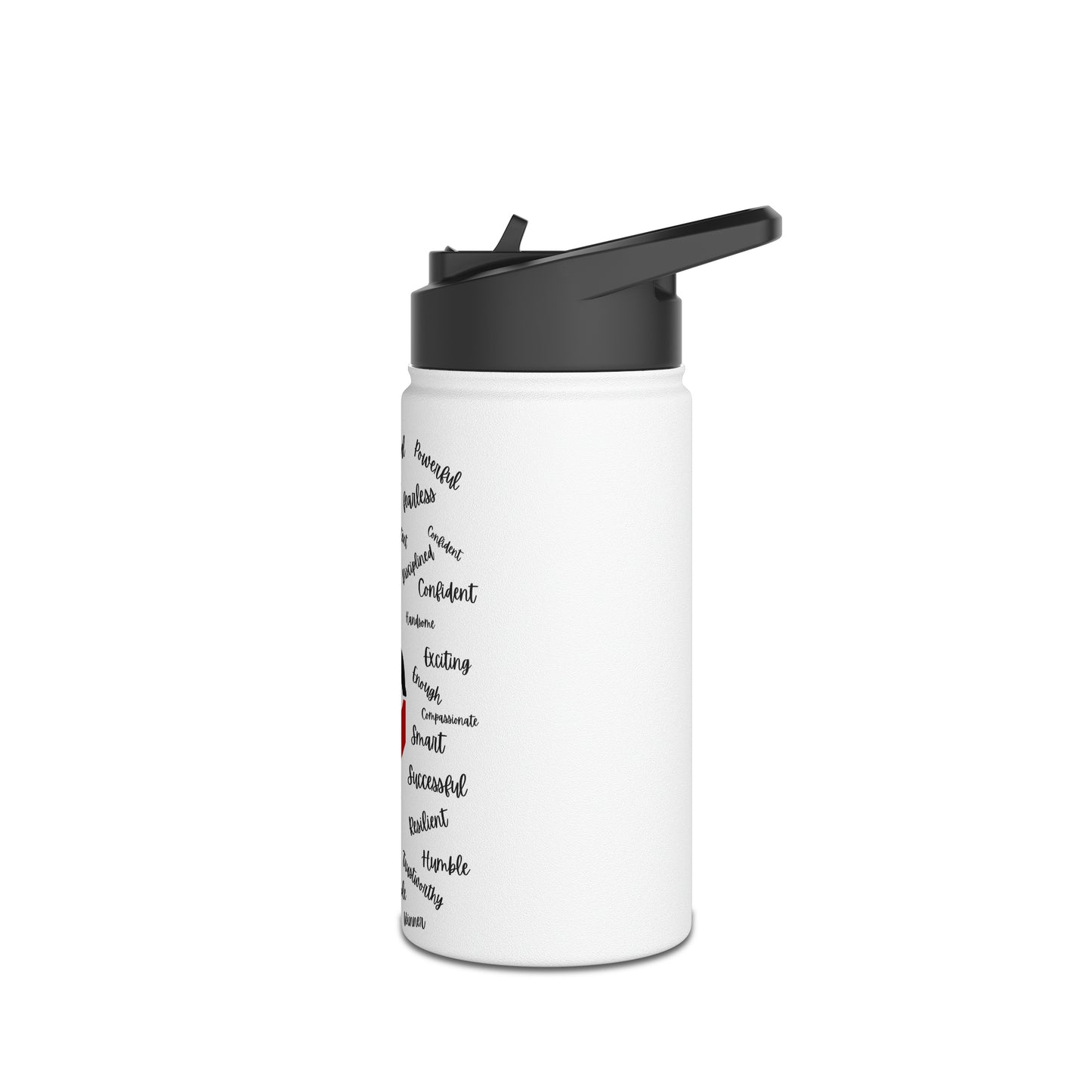 I AM Stainless Steel Water Bottle, Standard Lid