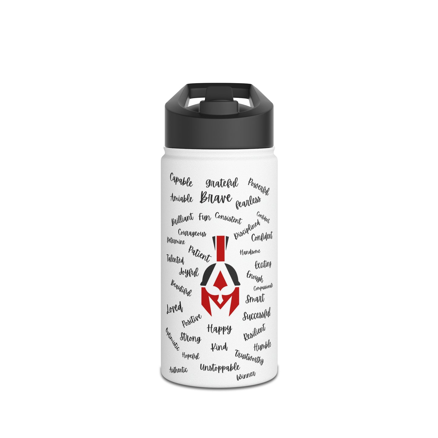 I AM Stainless Steel Water Bottle, Standard Lid