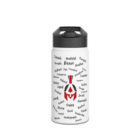 I AM Stainless Steel Water Bottle, Standard Lid