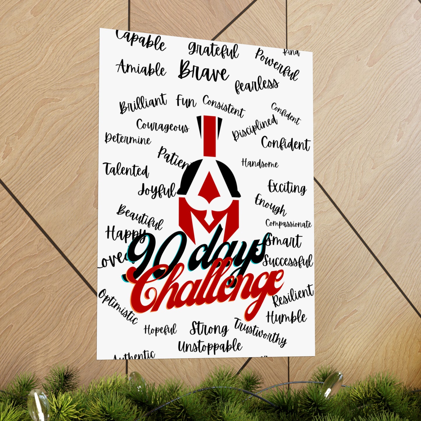 90 days challenge Matte Vertical Posters