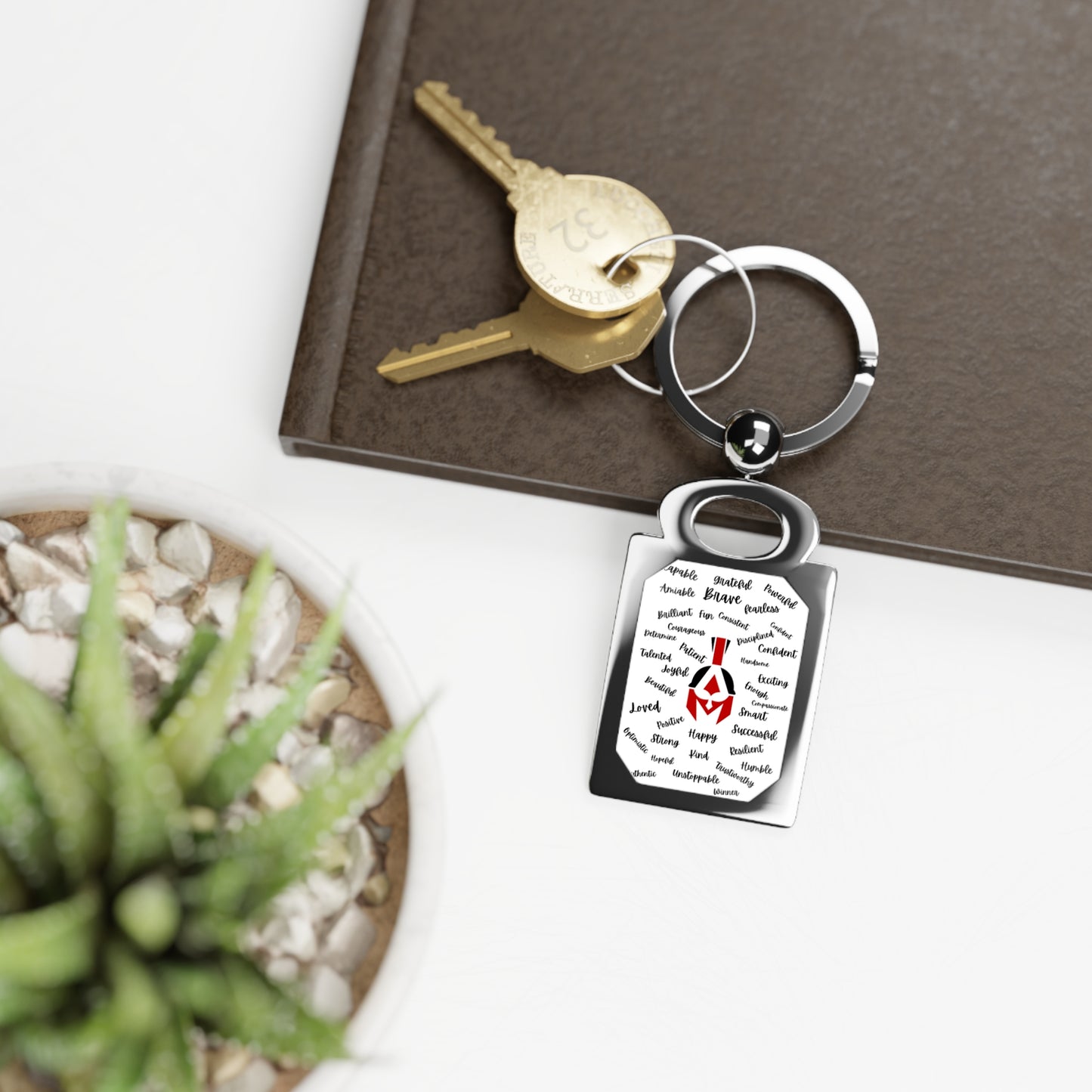 I AM Rectangle Photo Keyring