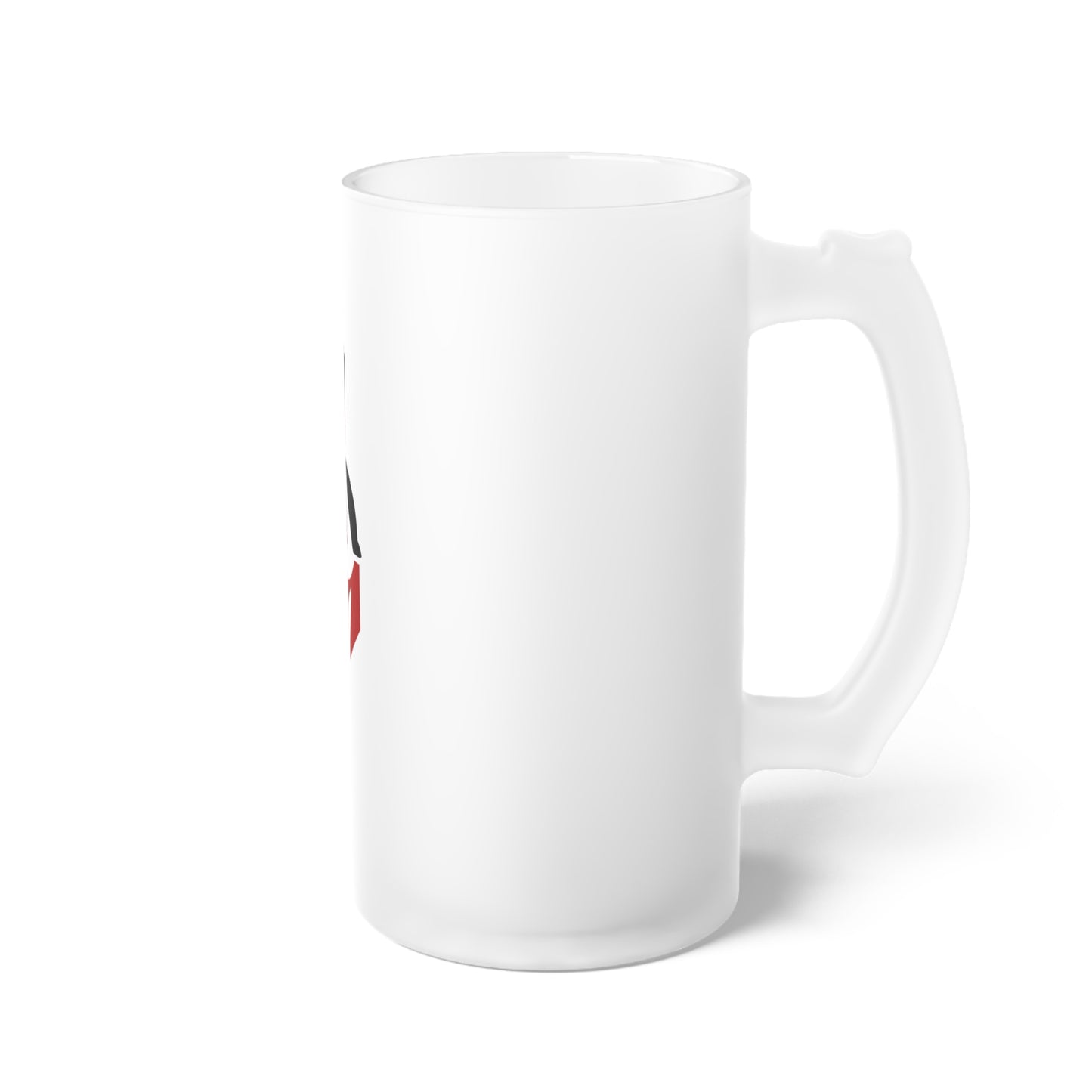 I AM Frosted Glass Beer Mug