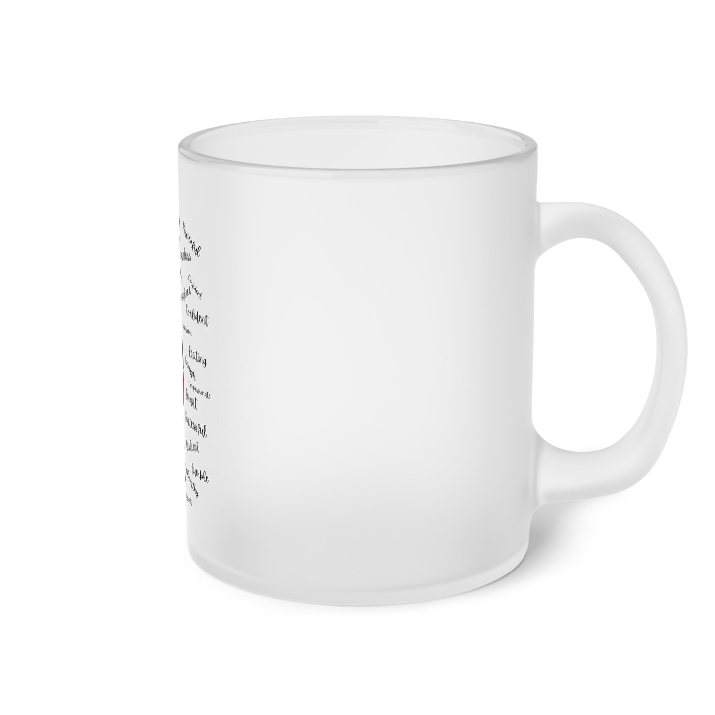 I AM Frosted Glass Mug