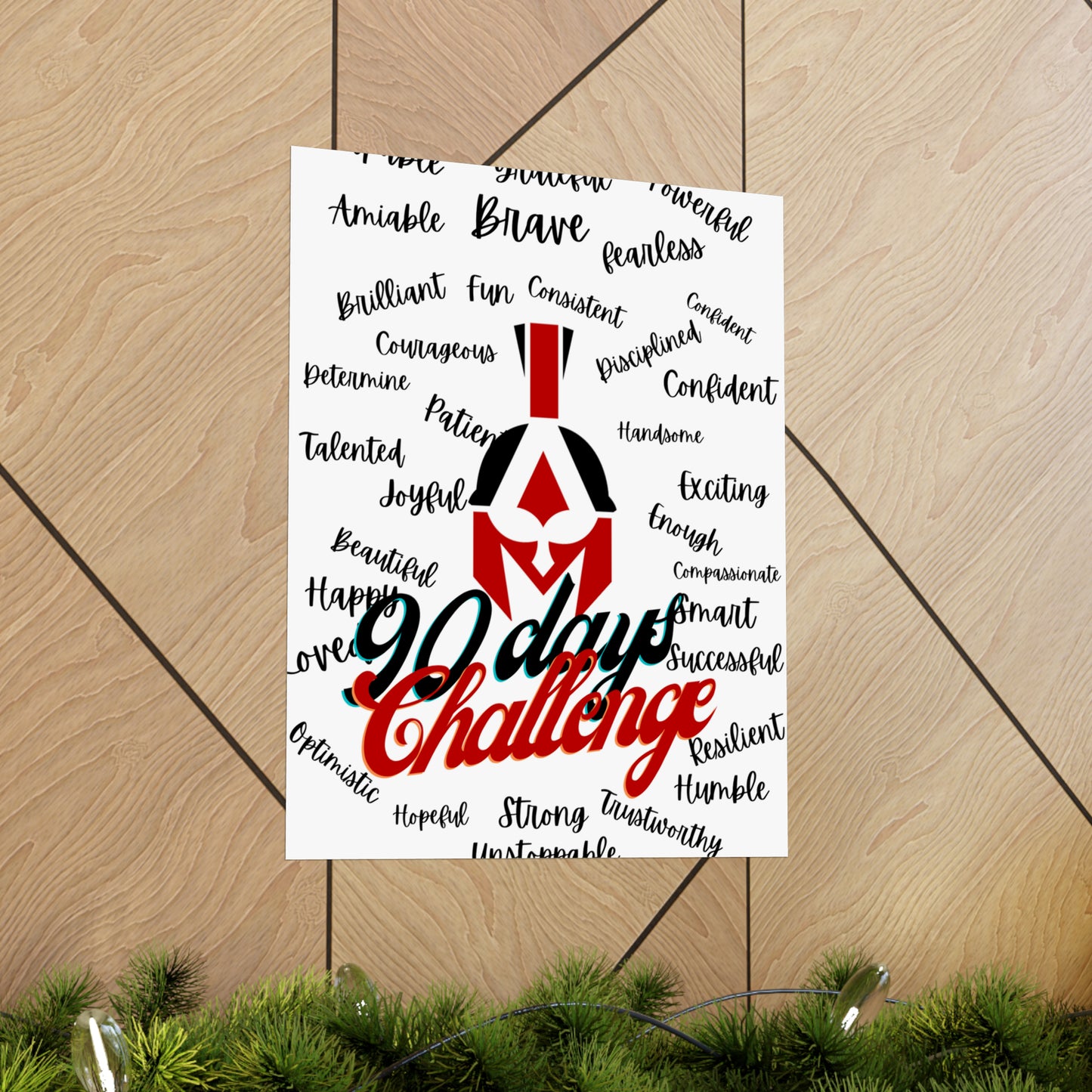 90 days challenge Matte Vertical Posters