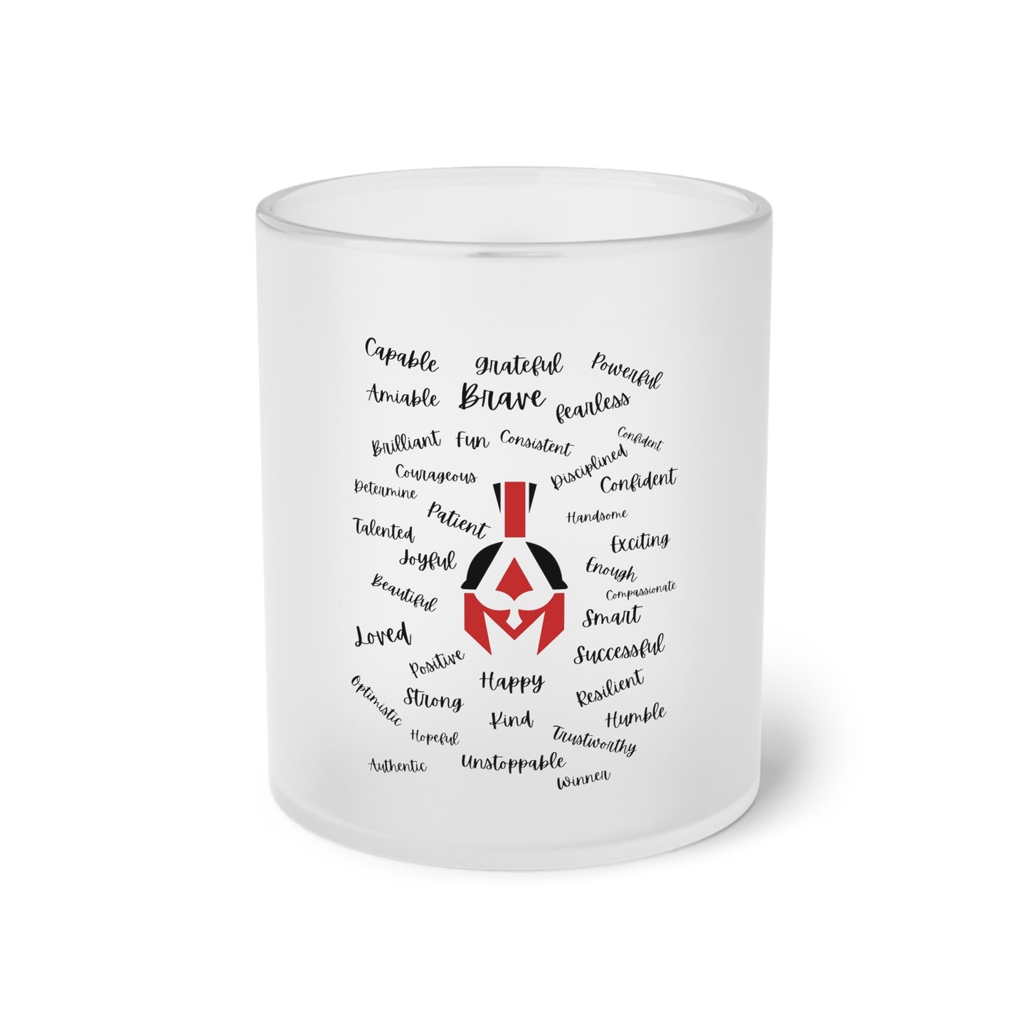 I AM Frosted Glass Mug