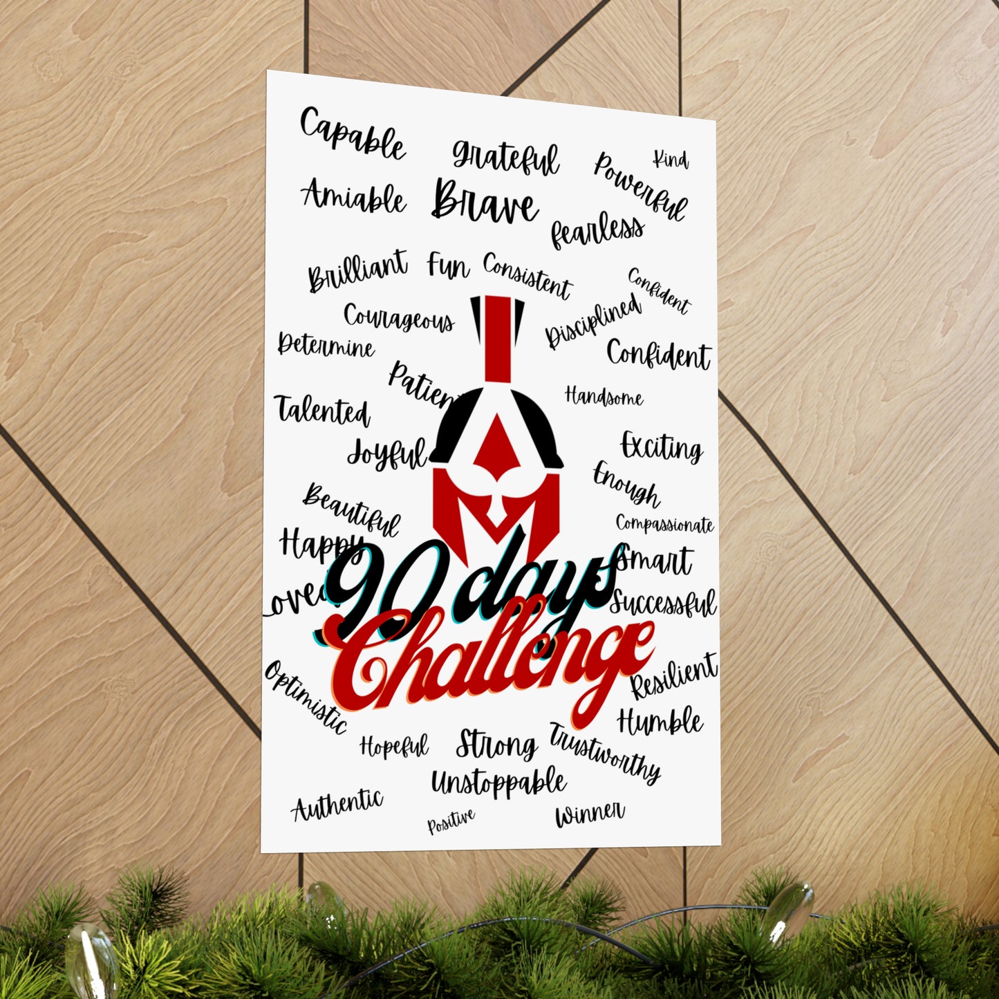 90 days challenge Matte Vertical Posters