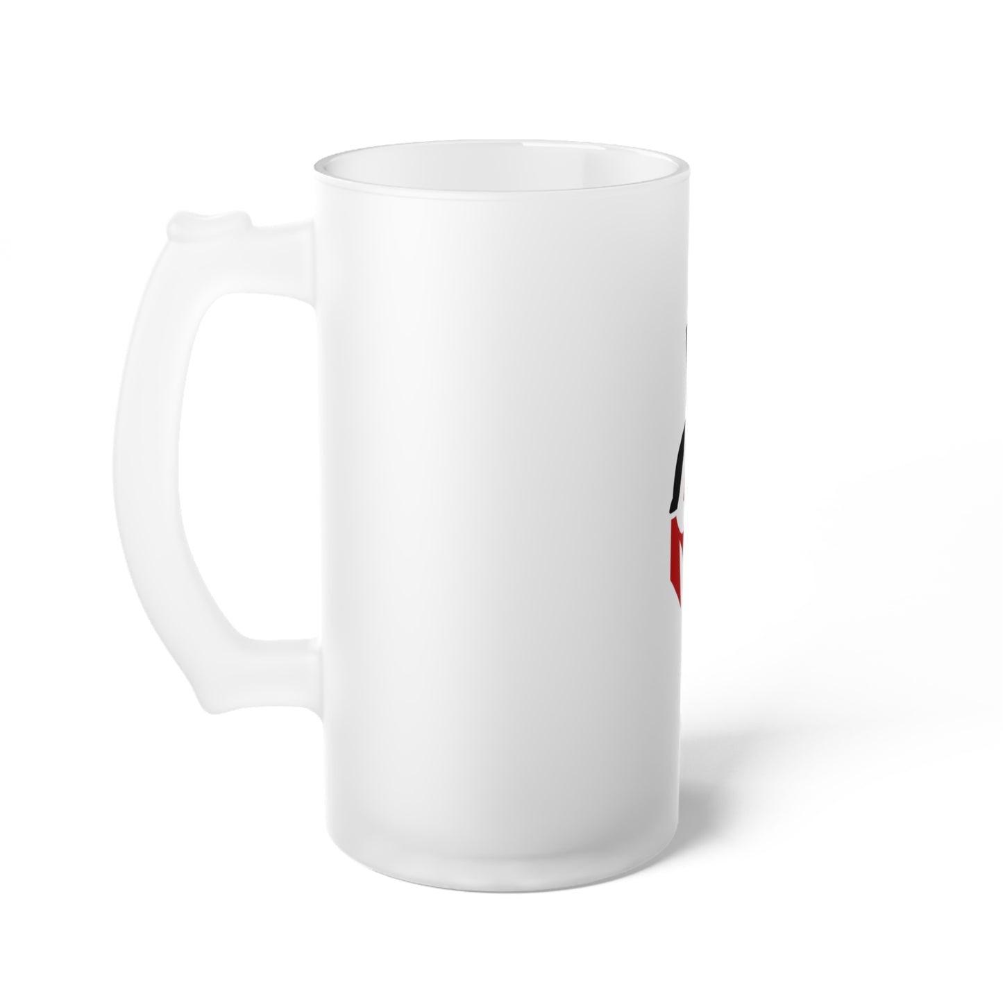 I AM Frosted Glass Beer Mug